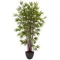 Nearly Natural 6 ft. Bamboo Silk Tree With Planter 5459